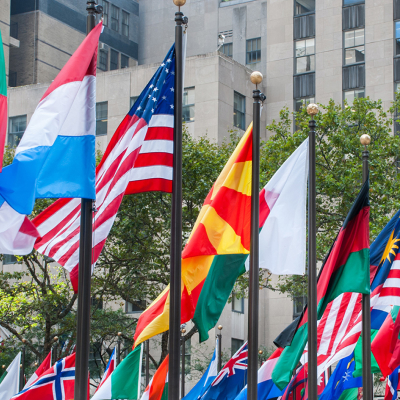 Flags from the world's countries. 